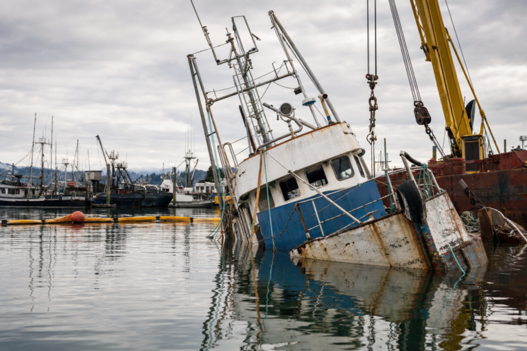 limitation of liability act — partially sunken vessel after a maritime casualty