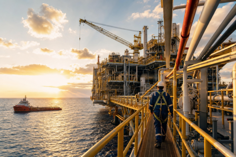 outer continental shelf lands act — worker on a fixed Gulf oil and gas platform covered by OCSLA